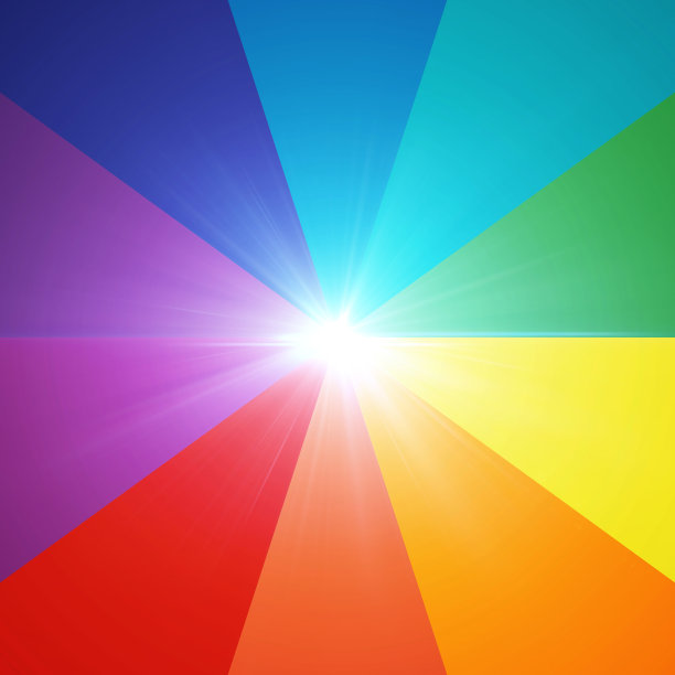 十色镜头光晕光谱图片下载