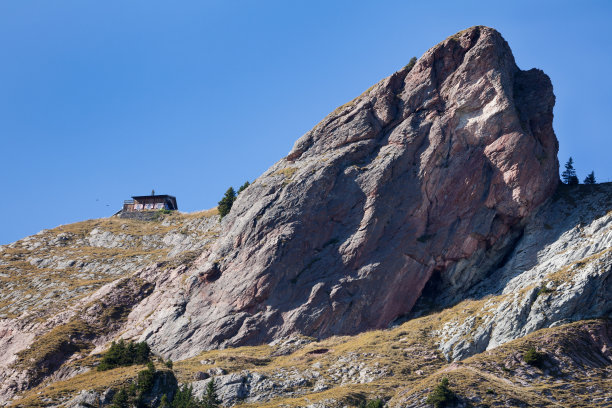 Mythen，距离山顶的最后100米，瑞士施维茨州图片下载