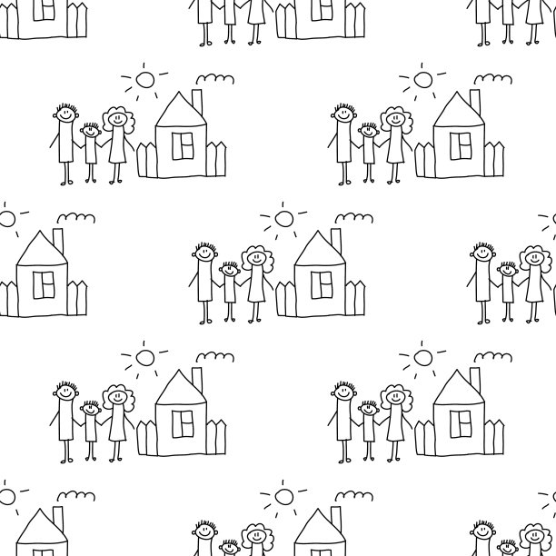 无缝彩色矢量图案。图片下载