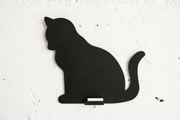 猫黑板图片下载