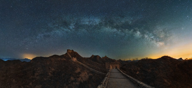 金山岭长城北京天河拱桥图片下载