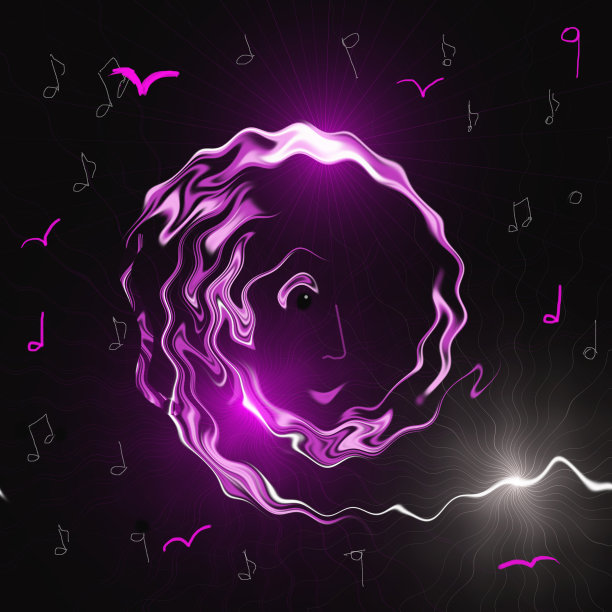 音乐背景与音符。图片下载