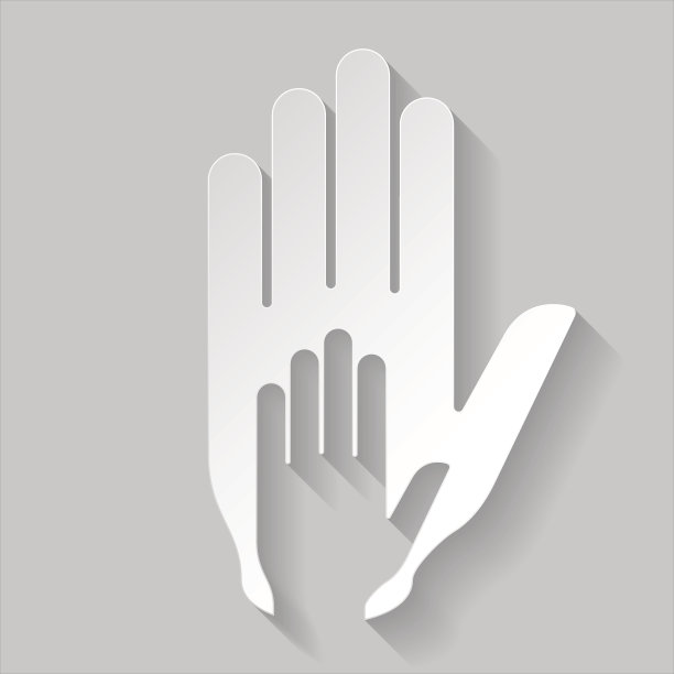 纸援助之手图片下载