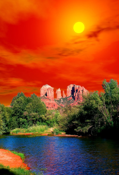 亚利桑那州的旭日塞多纳图片下载