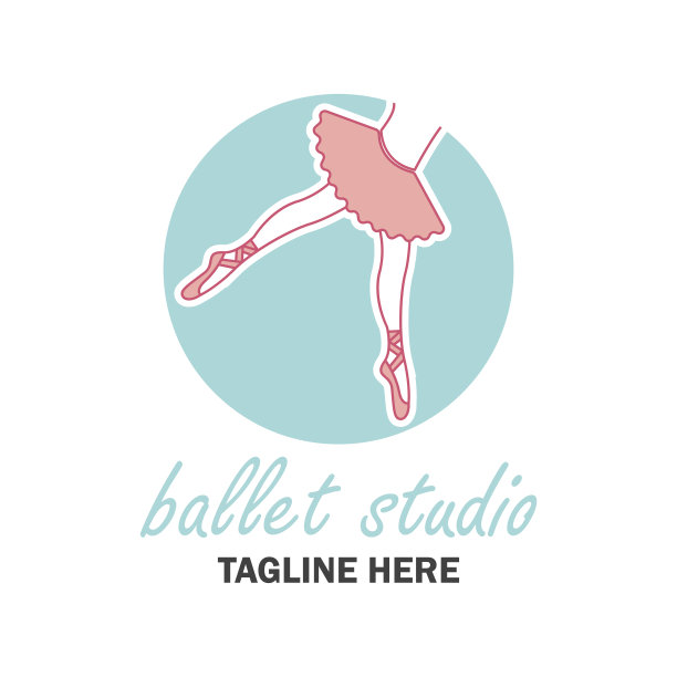 芭蕾舞学校，舞蹈工作室的芭蕾舞偶像。矢量图图片下载