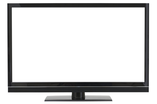 宽屏高清液晶电视与剪切路径图片下载