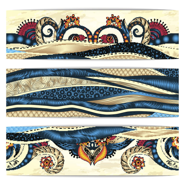 佩斯利蜡染背景。非洲民族卡片。图片下载