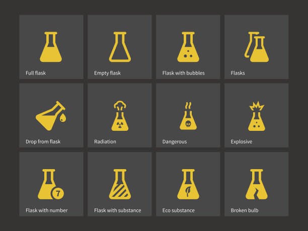 教育图标的测试瓶图片下载