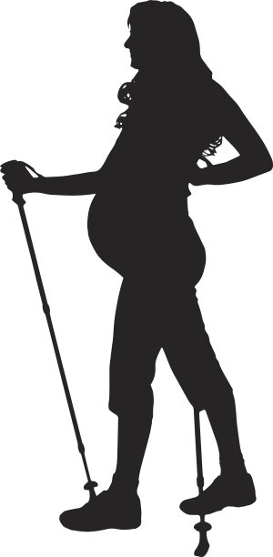 孕妇剪影图片下载