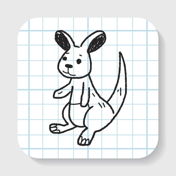 袋鼠涂鸦图片下载