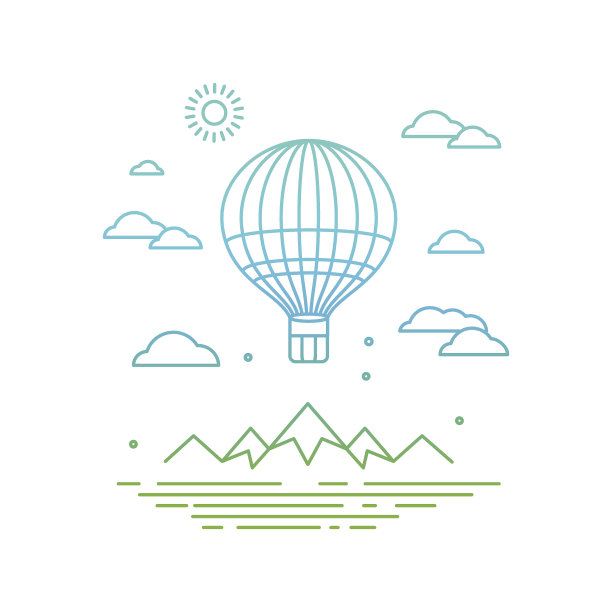 矢量旅行概念在线性风格图片下载