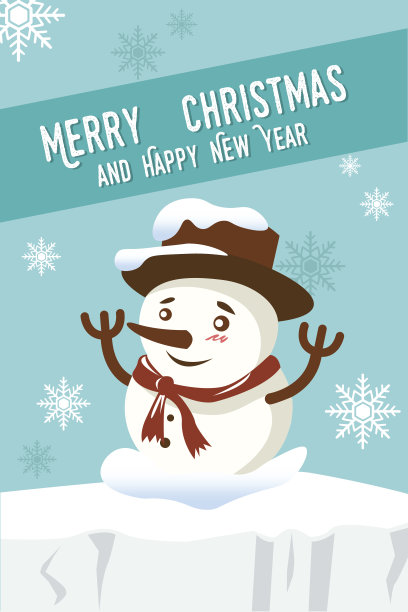 圣诞节与雪人图片下载