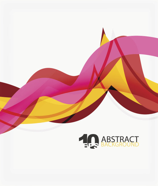 矢量波线抽象背景素材图片