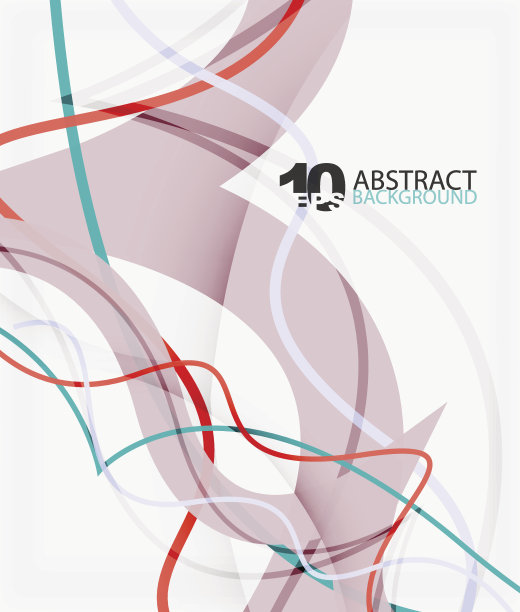 矢量波线抽象背景素材图片