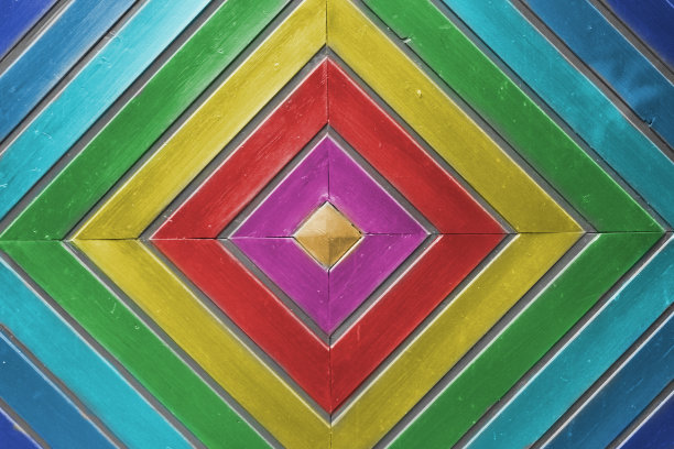 彩色的木制墙壁图片下载