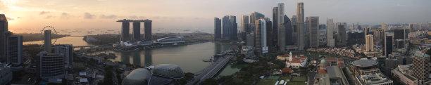 新加坡全景日出图片下载