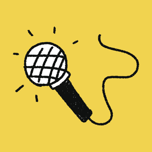 涂鸦麦克风图片下载