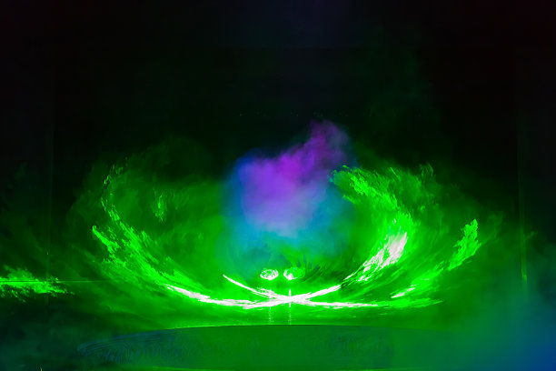 摘要背景激光烟雾图片下载