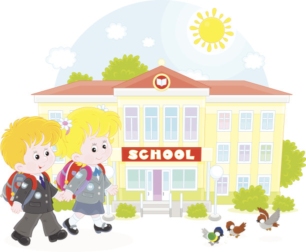 上学的学童图片下载