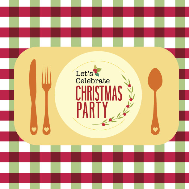 圣诞派对邀请卡海报设计图片下载