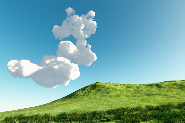 绿色的小山图片下载