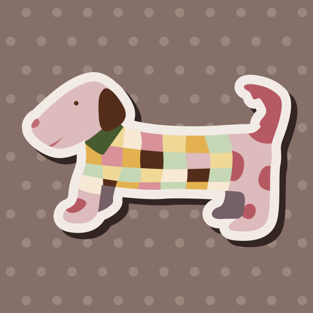 动物狗卡通主题元素图片下载