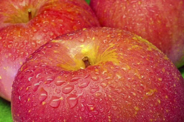 多汁的红苹果特写图片下载