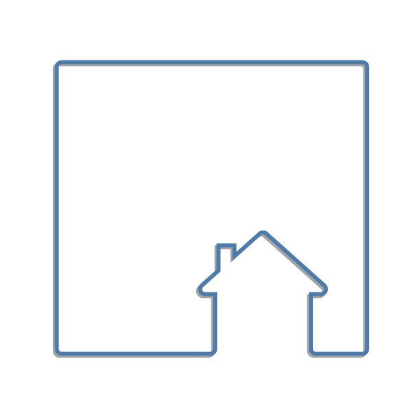 房子线图标抽象背景框架图片下载