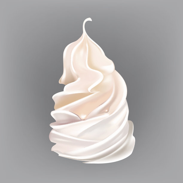 奶油蛋糕或冰淇淋矢量图片下载