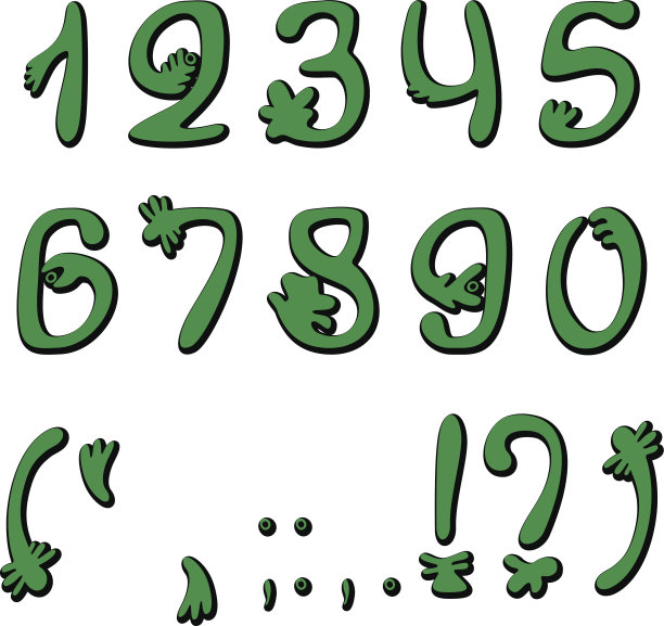 俄罗斯西里尔字母数字图片下载