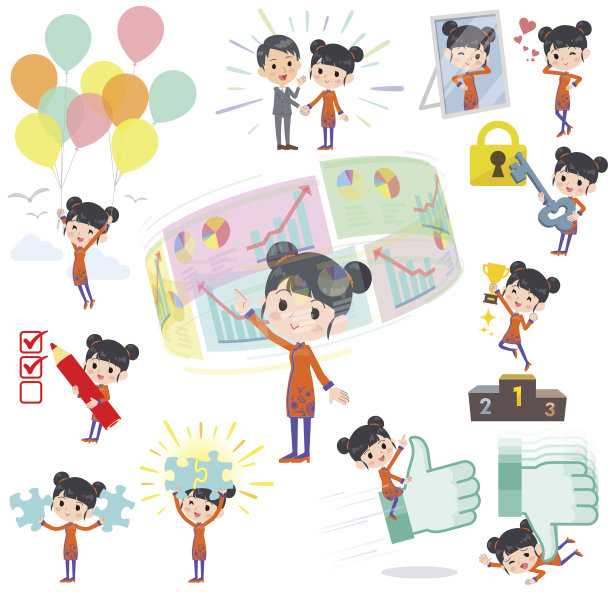 中国民族服饰女性成功积极图片下载