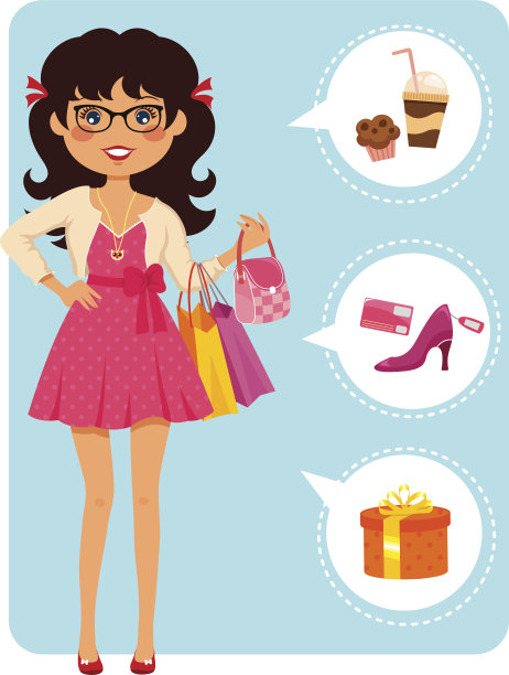 购物中心的女孩图片下载