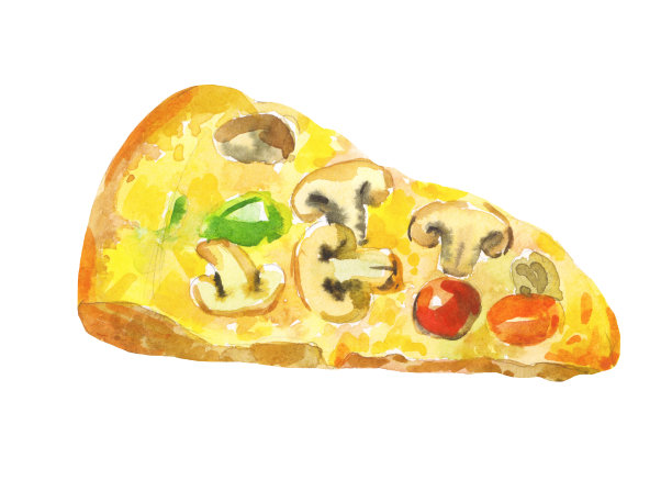 与蘑菇披萨图片下载