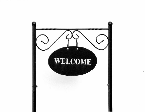 欢迎标志和字条图片下载