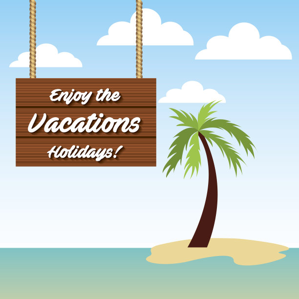 海滩景观度假图标图片下载