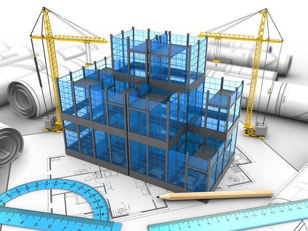 3 d玻璃建筑素材图片