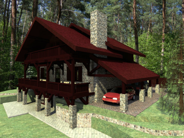 乡村的家，乡村的木屋图片下载