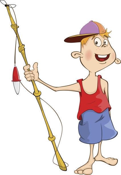 渔民卡通插画图片下载