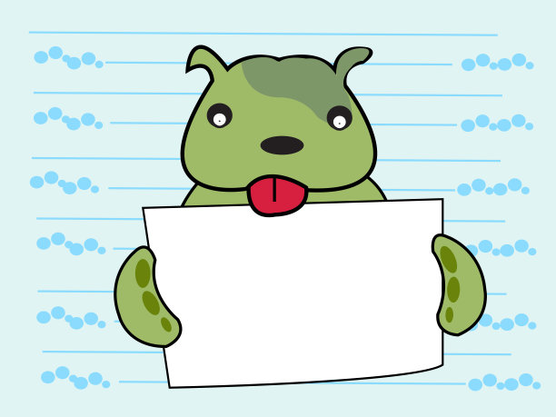 可爱的卡通狗图片下载