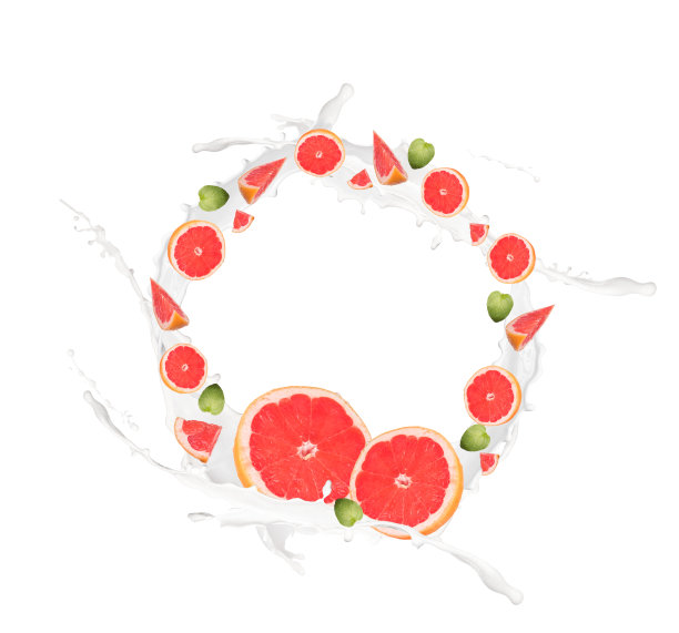 牛奶和水果图片下载