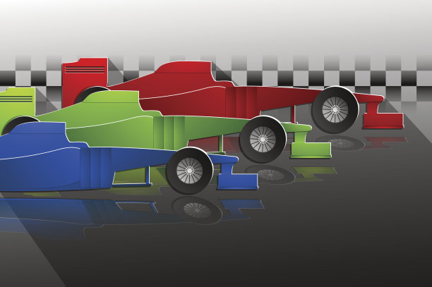 三辆赛车背景图片下载