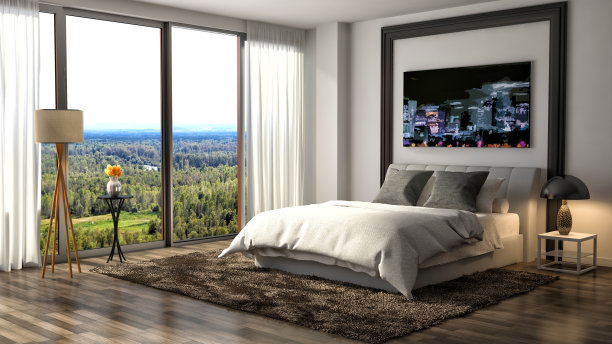 卧室内。三维演示图片下载