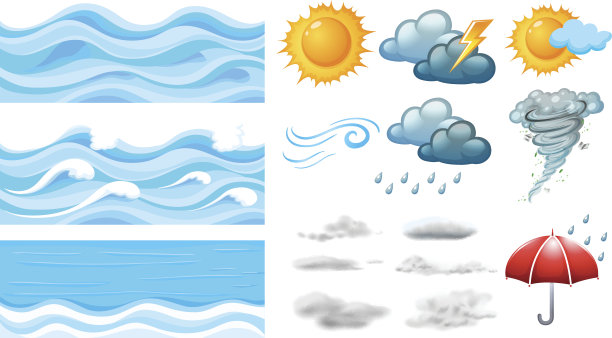 不同的天气符号图片下载