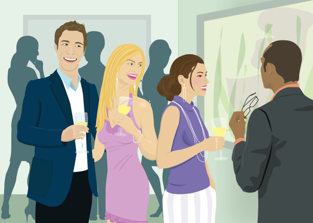 在聚会上喝酒的人图片下载