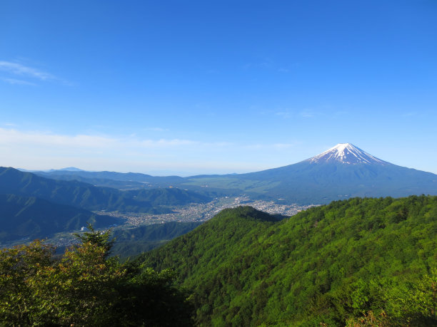 初夏の三ッ峠からの富士山图片下载