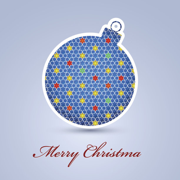 剪纸圣诞球图片下载