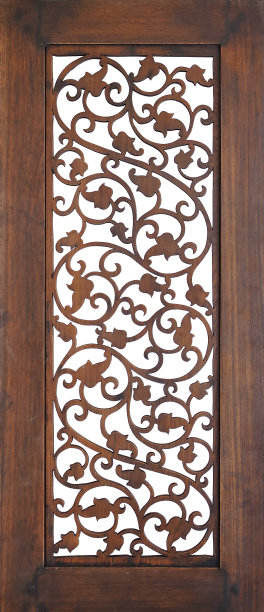 无缝木镂空墙图片下载