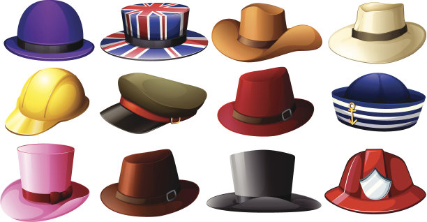 不同的帽子设计图片下载