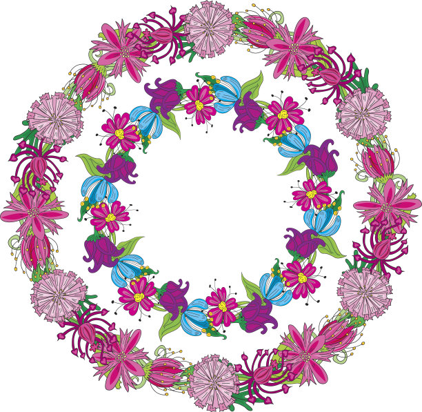 花的花圈图片下载