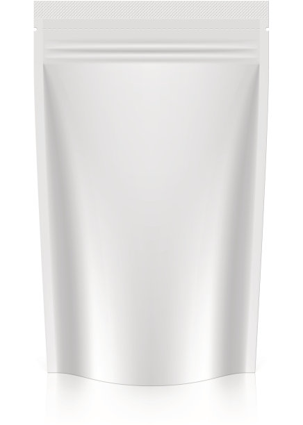 空白站起来袋箔包装与拉链素材图片